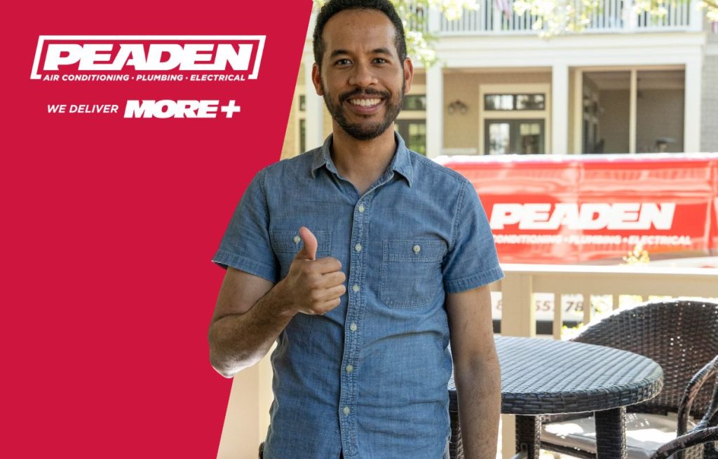 A homeowner satisfied with Peaden's services.