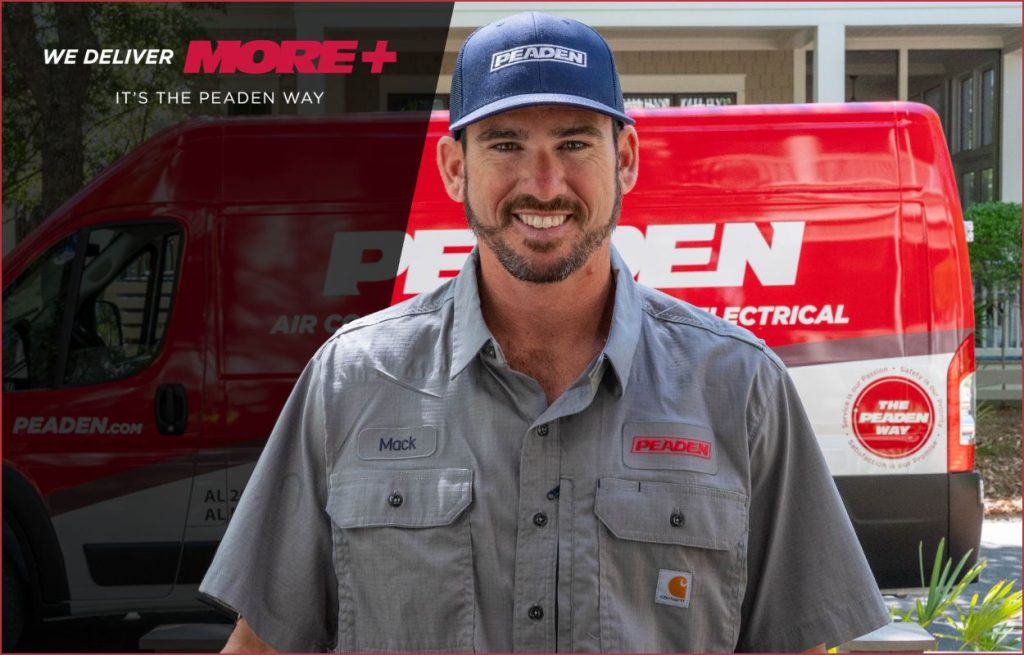 A Peaden plumber arriving to install a backflow device.