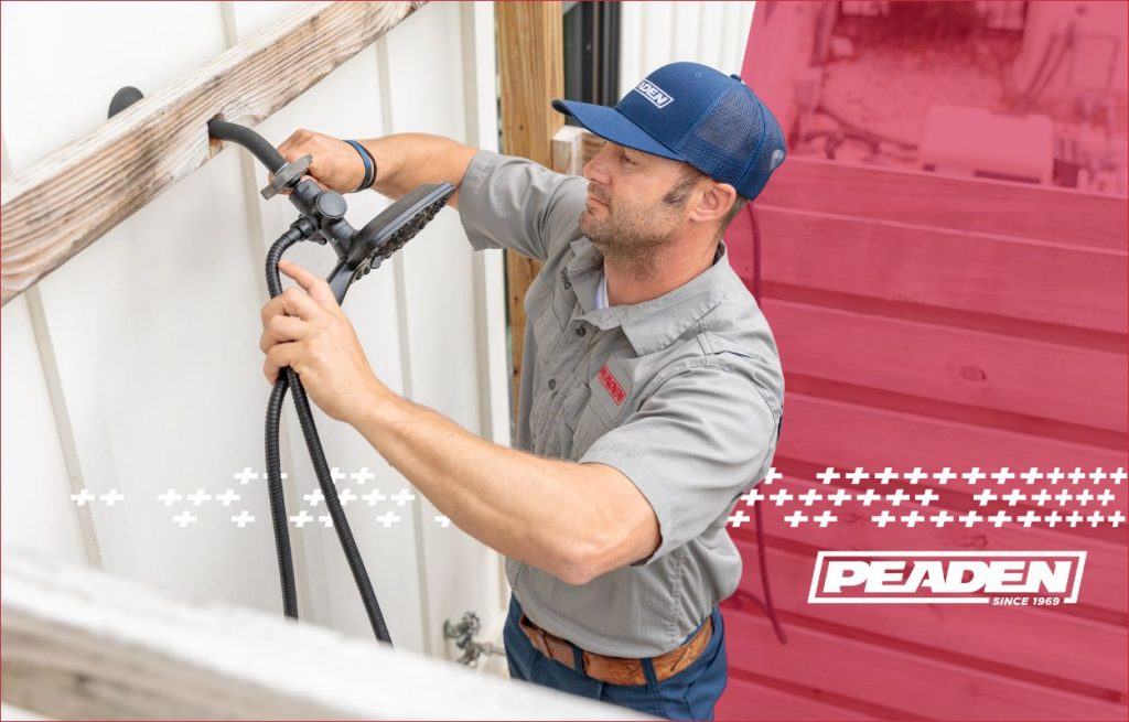 A Peaden plumber Checking for backflow
