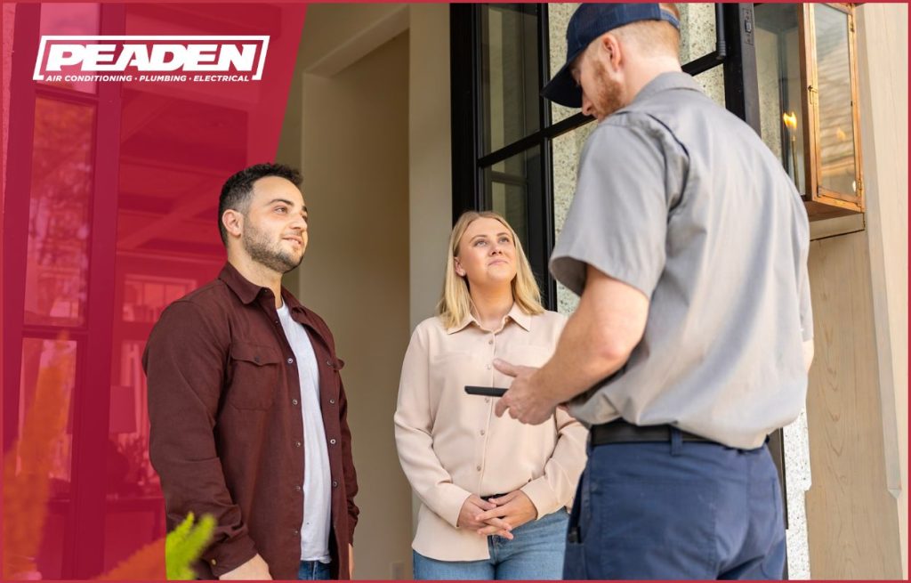 A Peaden plumber hydro-jetting.