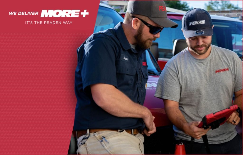 A Peaden HVAC tech planning whole home air quality