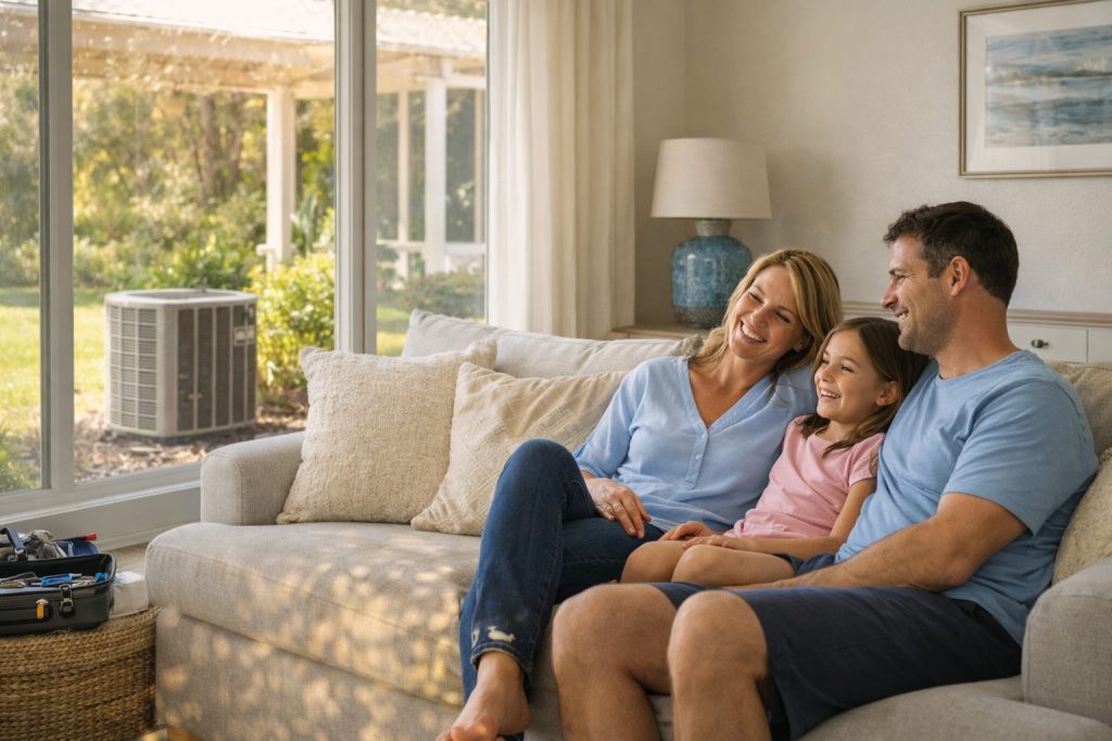 Cool comfortable home during summer heat with working AC