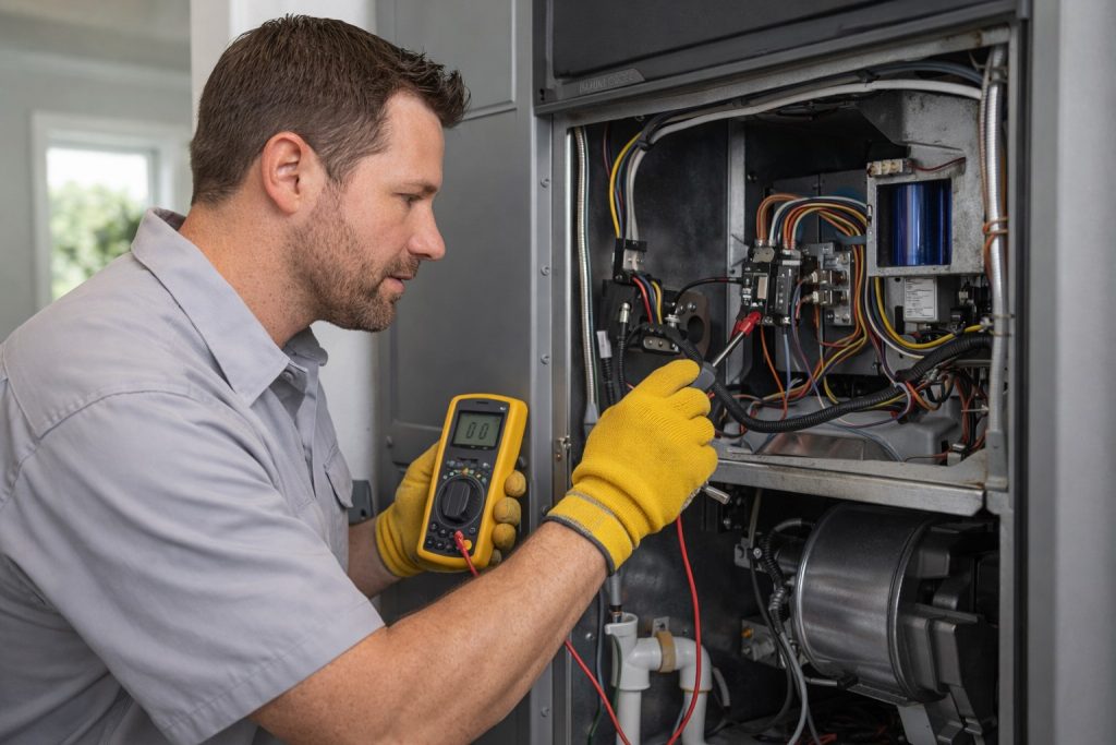 Well maintained AC system versus neglected unit comparison