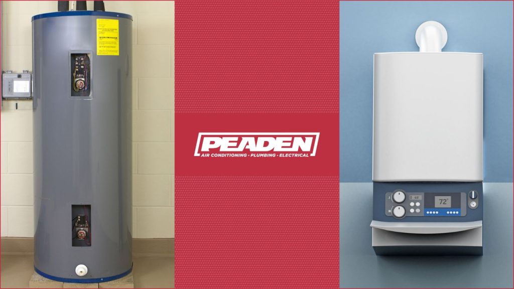 A Tank and Tankless Water heater.