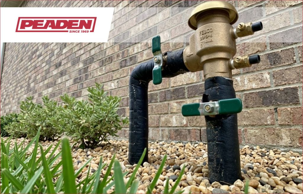 A irrigation backflow device for a florida home.