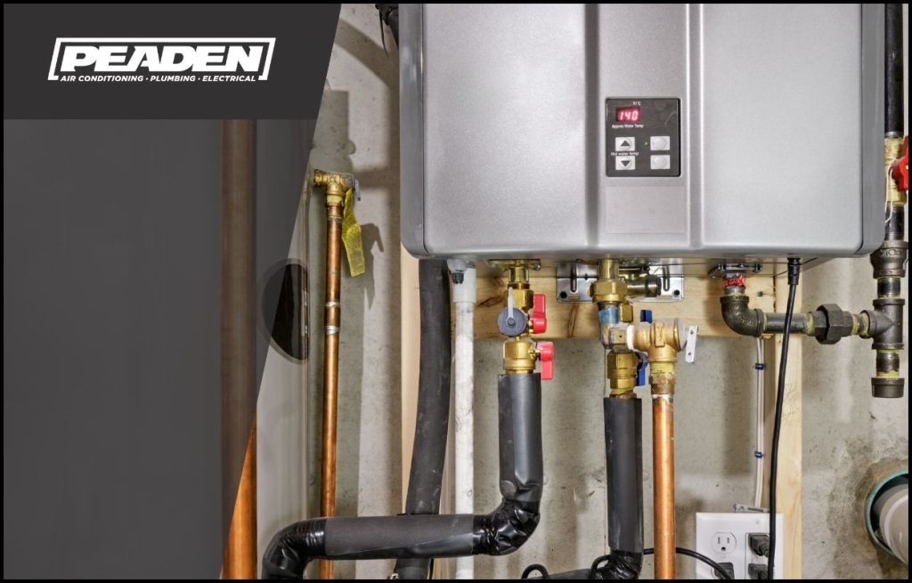A tankless water heater
