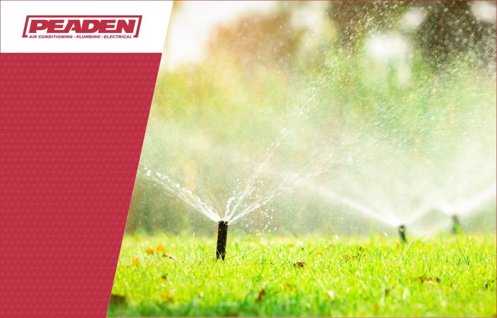 An irrigations system at a home.