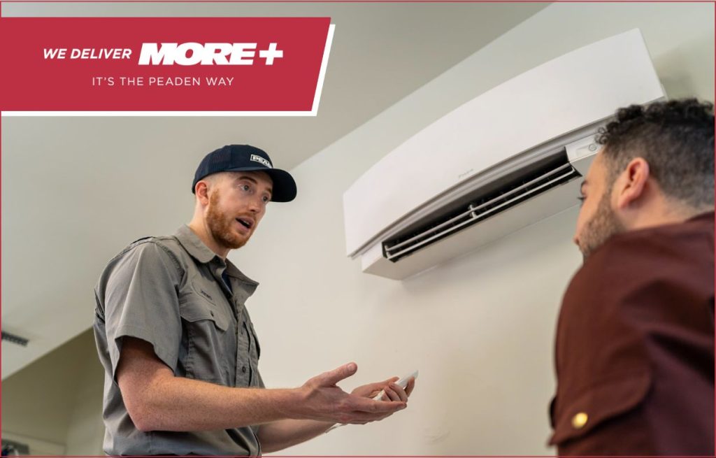 A Peaden HVAC tech discussing why HVAC systems are key to cleaner indoor air.