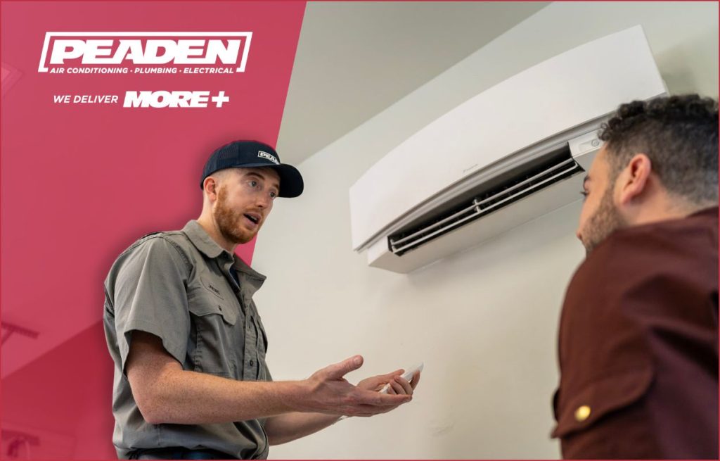 A Peaden HVAC tech discussing AC sizing.