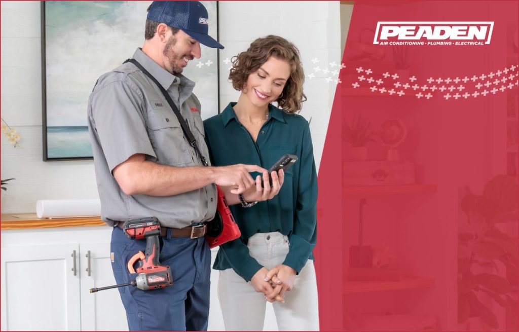 A Peaden Electrician discussing home automation.