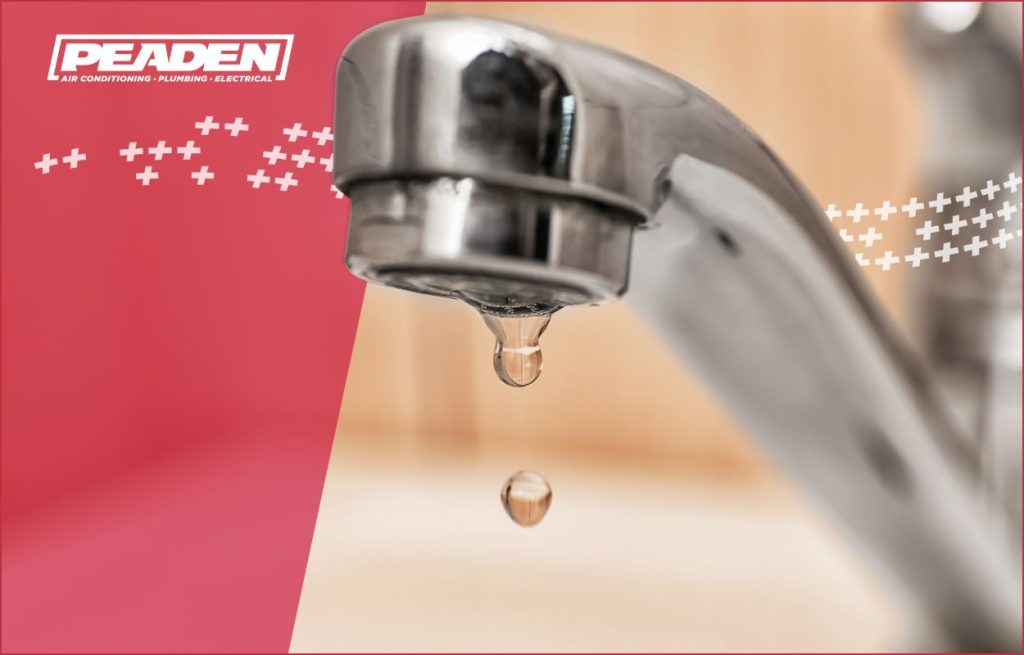 Slowly dripping faucet due to low water pressure.