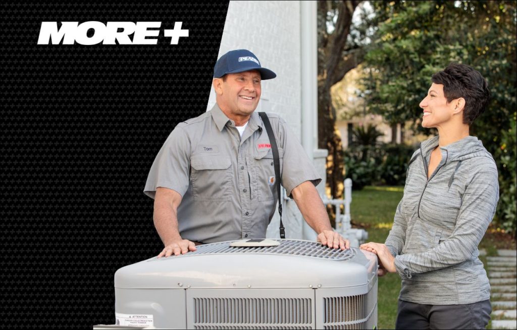 A Peaden HVAC tech explaining about AC condensers.