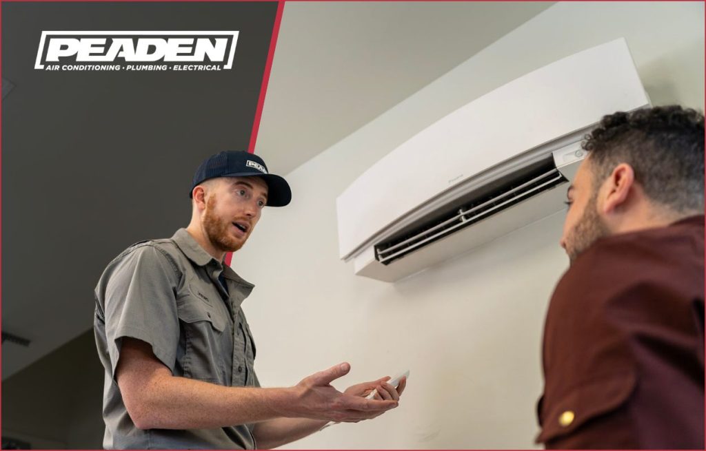 A Peaden HVAC tech explaining why its humid despite the AC.