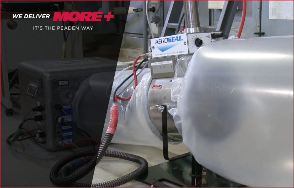 An Aeroseal device in action.