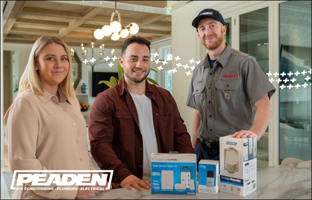 A Peaden Electrician discussing smart technology