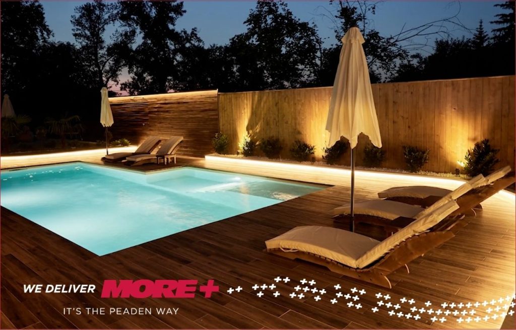 Peaden installed outdoor lighting
